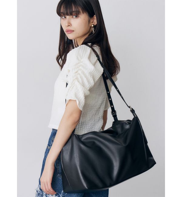 MURUA「レクタングルボストンバッグ」|その他|ブラック