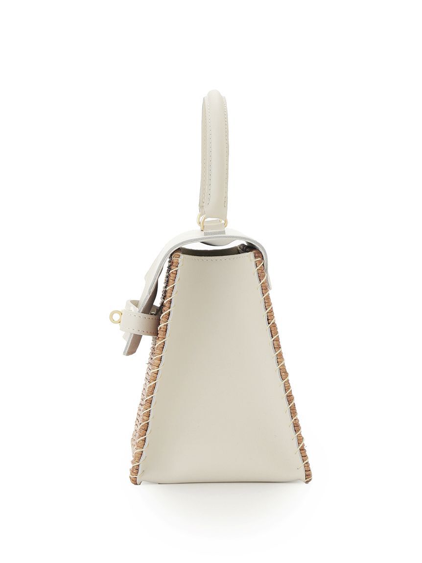 FRAY I.D「【BAGMATI】ラタンレザートップハンドルバッグ」|ハンドバッグ|