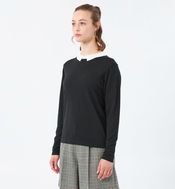 MACKINTOSH PHILOSOPHY「【Bicolor Knit Polo（バイカラーニットポロ）】ロングスリーブ」|ニット・セーター|