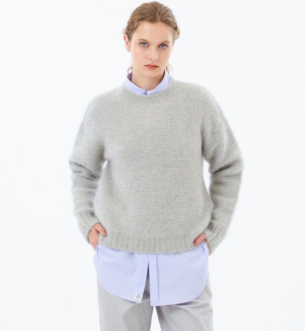 MACKINTOSH PHILOSOPHY「【WEB&一部店舗限定】ヤクフォックスローゲージニット」|ニット・セーター|グレー