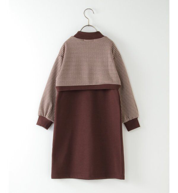 ikka kids「ジャガードフェイクレイヤードワンピース（120~160cm）」|スカート|