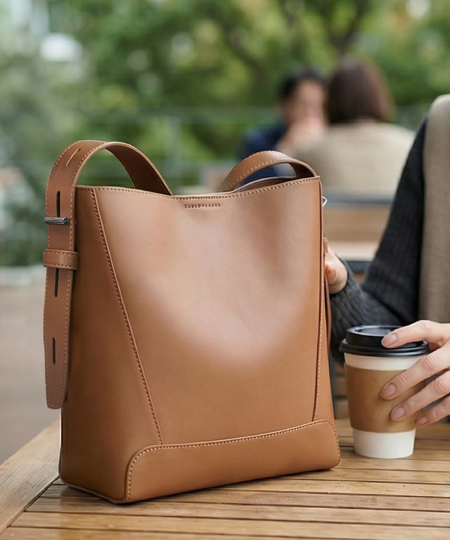 STYLE DELI「【DELI by】カーブフォルムリアルレザーショルダーバッグ」|ショルダー・メッセンジャー|