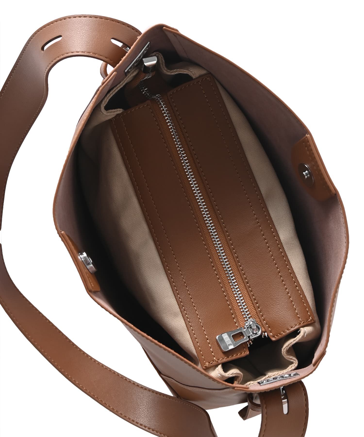 STYLE DELI「【DELI by】カーブフォルムリアルレザーショルダーバッグ」|ショルダー・メッセンジャー|