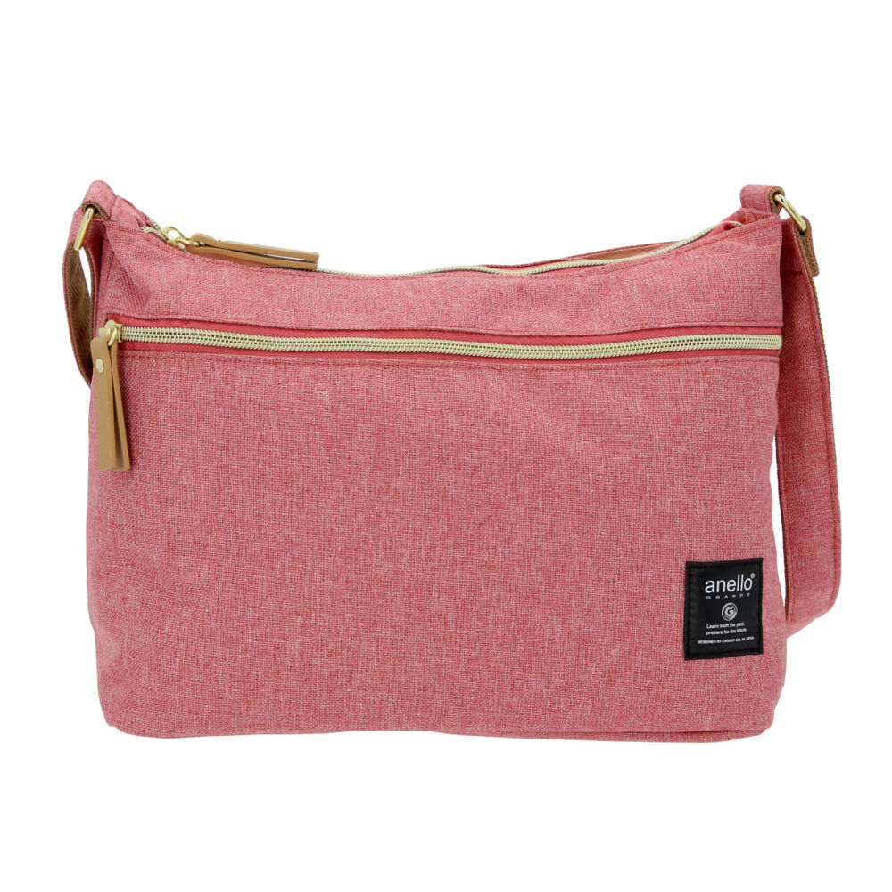 anello「アネロ ショルダーバッグ anello 通販 メンズ レディース 斜めがけ 大人 小さめ A5」|ショルダー・メッセンジャー|ピンク1