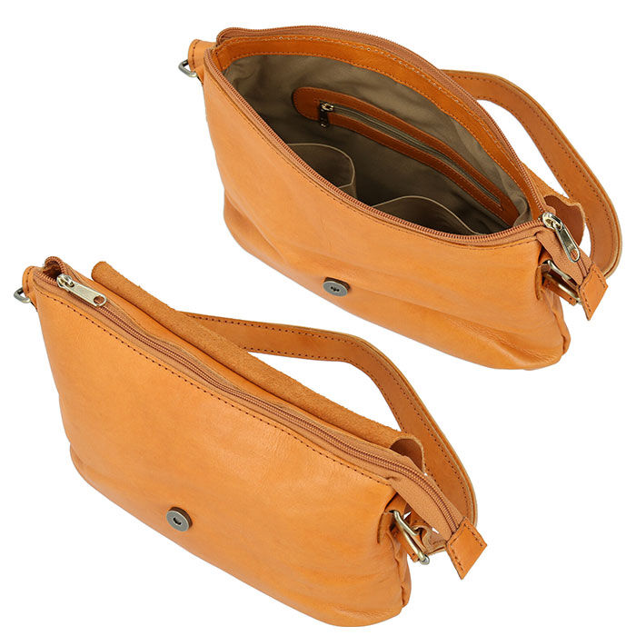 BACKYARD FAMILY「fes フェス カウレザー ショルダーバッグ 通販 レディース 斜めがけ 大人 大きめ 被せ 通勤」|ショルダー・メッセンジャー|