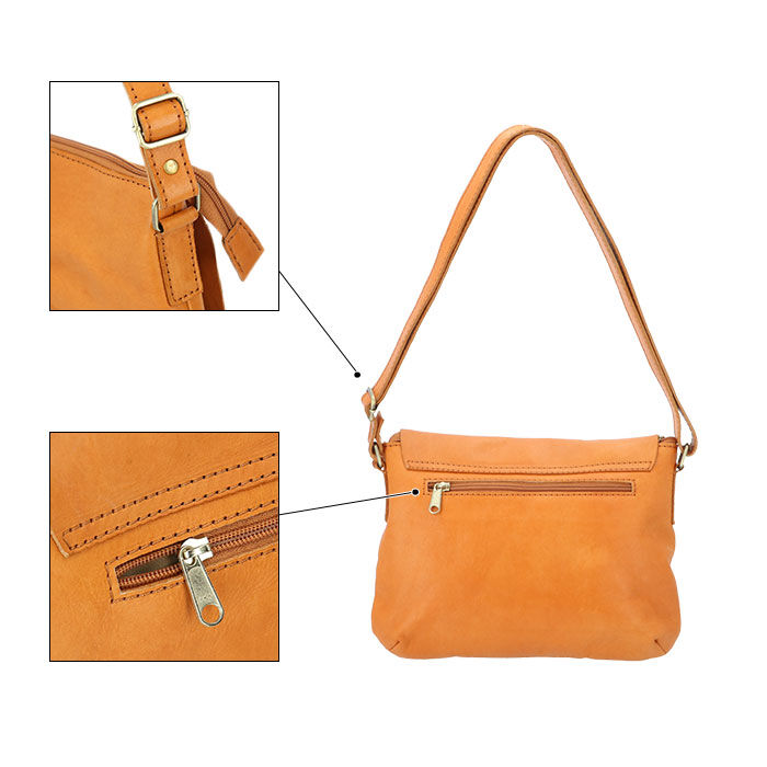 BACKYARD FAMILY「fes フェス カウレザー ショルダーバッグ 通販 レディース 斜めがけ 大人 大きめ 被せ 通勤」|ショルダー・メッセンジャー|