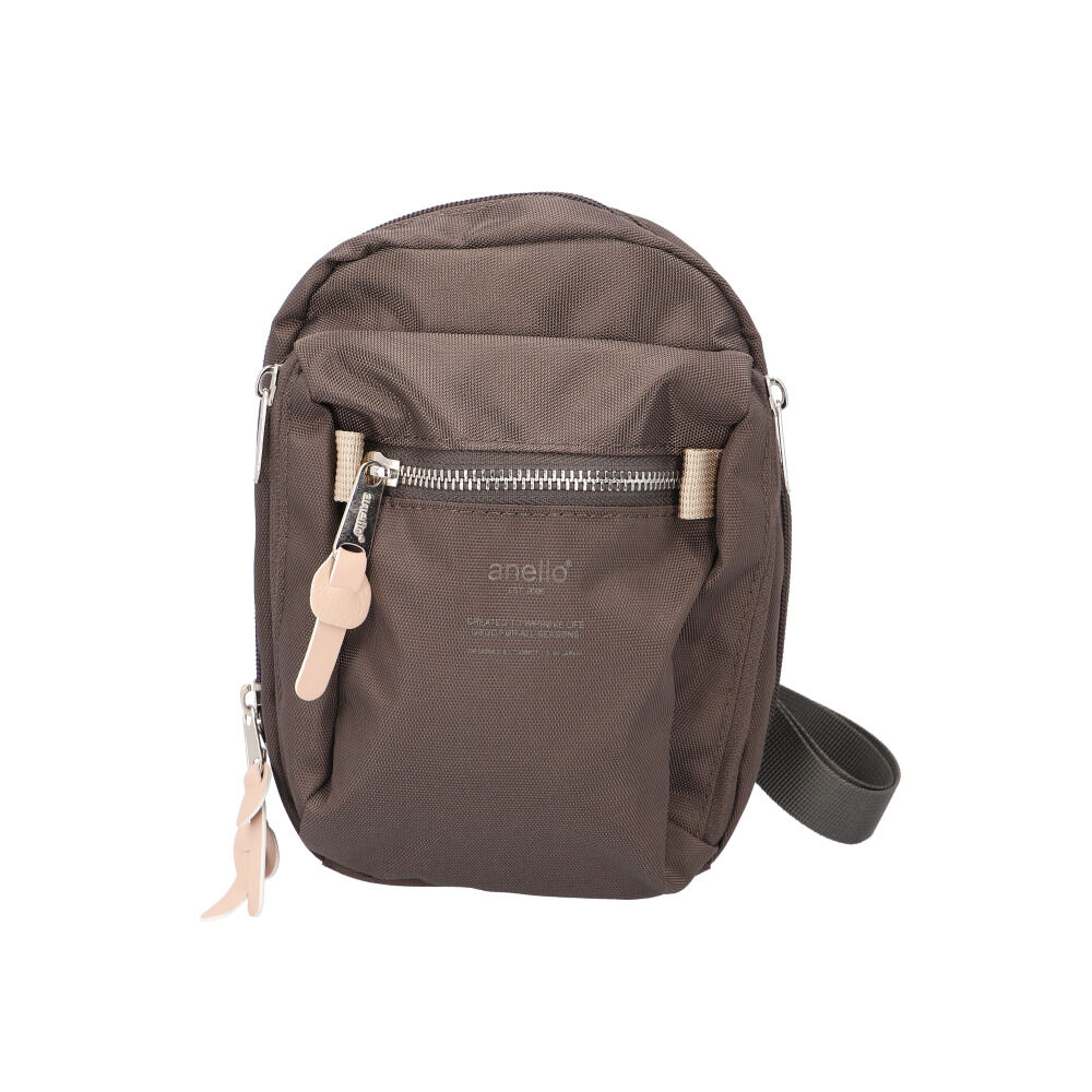 anello「アネロ ミニショルダー anello ATH3236 通販 スリー 縦型 ウォレットショルダー」|ショルダー・メッセンジャー|グレー1