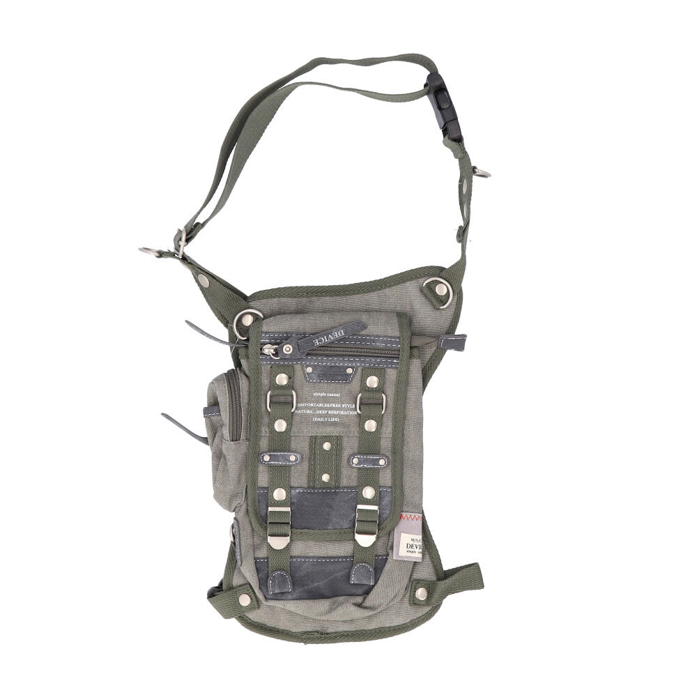 BACKYARD FAMILY「DEVICE バッグ DLH40055 通販 レッグバッグ バイク レッグポーチ ウエストバッグ」|ショルダー・メッセンジャー|グリーン1