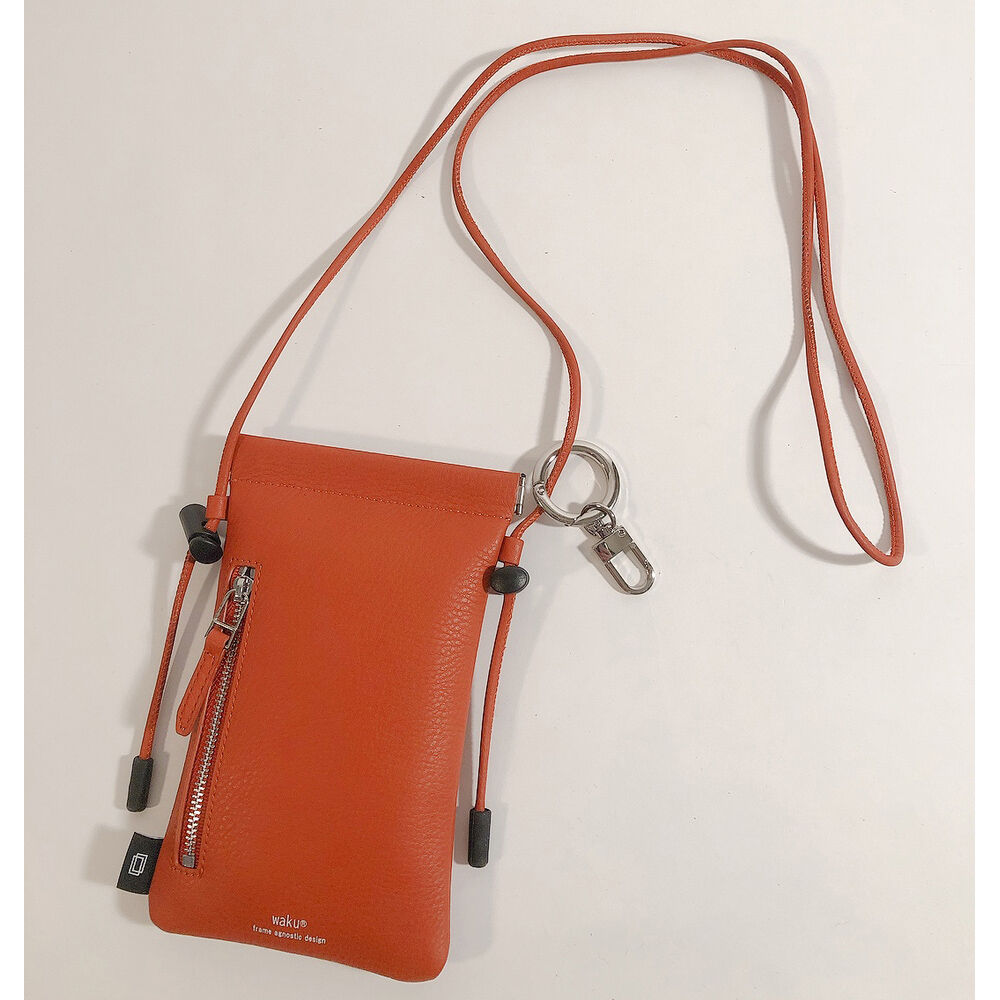 BACKYARD FAMILY「waku ワク スマホショルダー WK-0010 通販 スマホショルダーバッグ」|ショルダー・メッセンジャー|オレンジ1