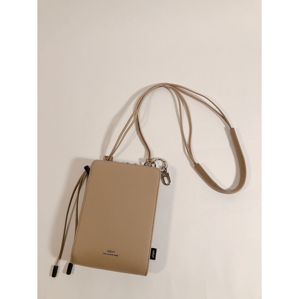 BACKYARD FAMILY「waku ワク ショルダーバッグ ウォレット WK-0018 通販 ウォレットショルダー」|ショルダー・メッセンジャー|ベージュ1