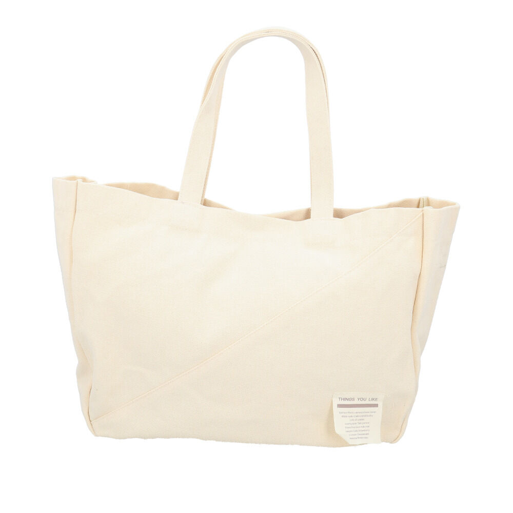 BACKYARD FAMILY「トートバッグ 大きめ キャンバス 通販 Rename バッグ リネーム バック 帆布 トートバック」|ショルダー・メッセンジャー|ホワイト1