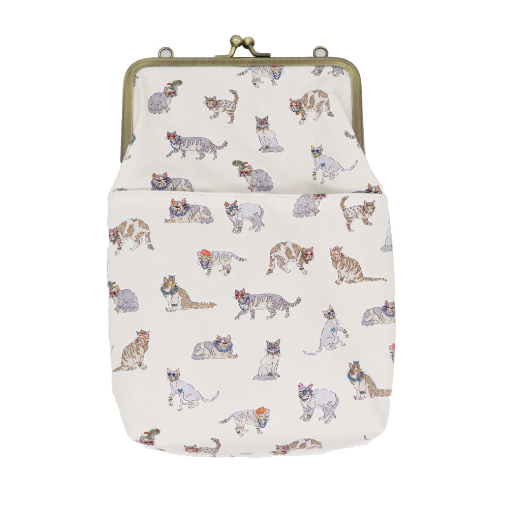 BACKYARD FAMILY「がま口ショルダーバッグ 楽天 ハンドバッグ 手提げ ショルダーバッグ ショルダーバック がま口」|ショルダー・メッセンジャー|ホワイト2