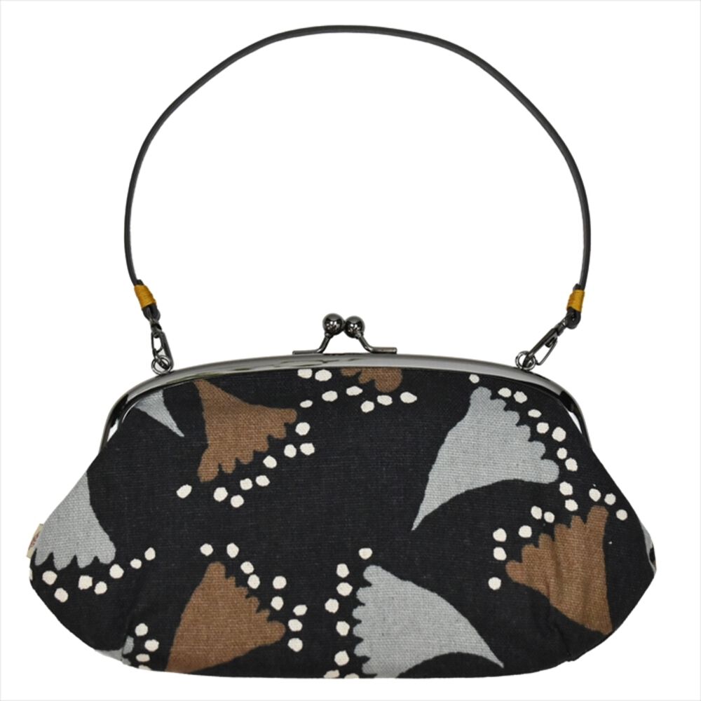 BACKYARD FAMILY「がま口ショルダーバッグ 楽天 ハンドバッグ 手提げ ショルダーバッグ ショルダーバック がま口」|ショルダー・メッセンジャー|ブラック1