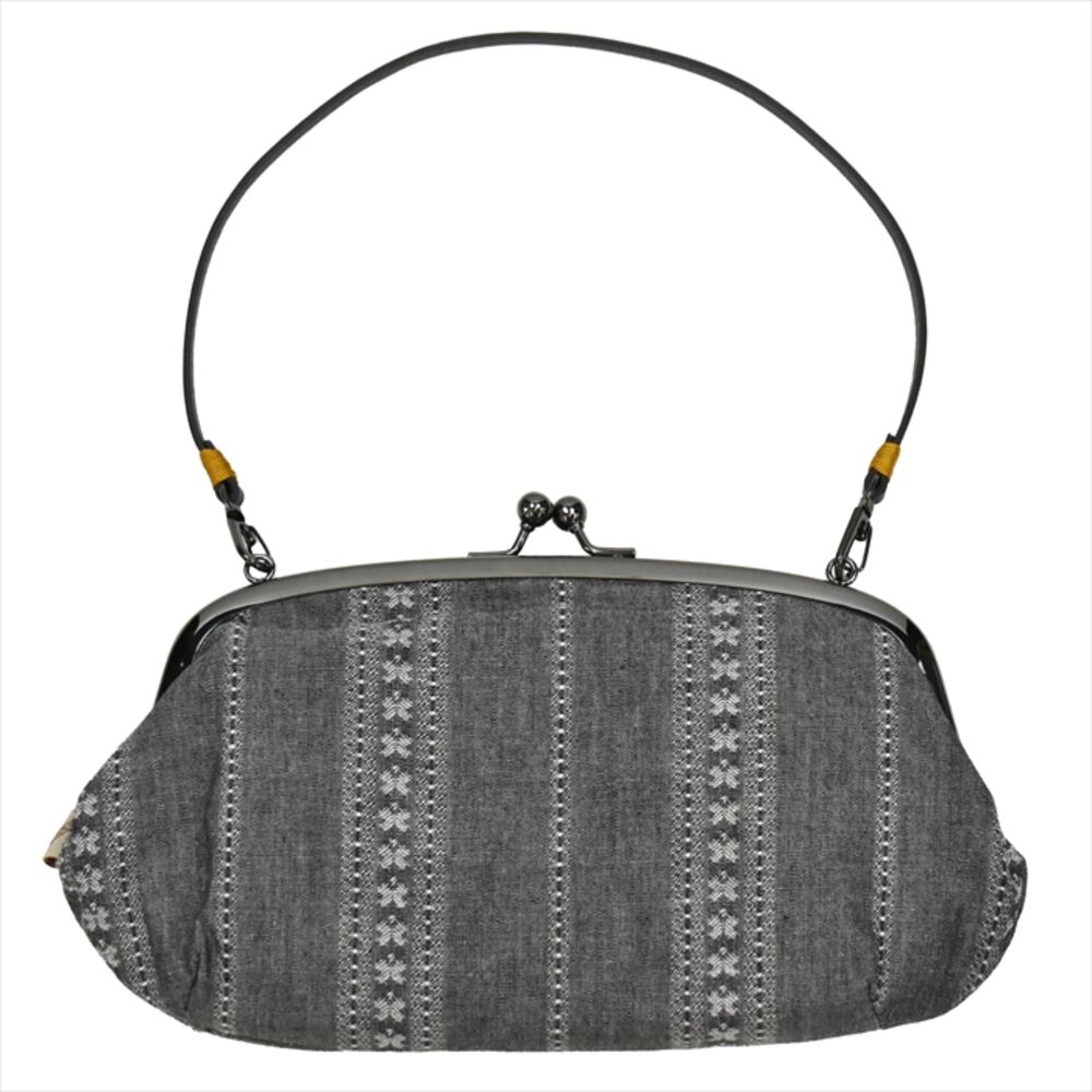 BACKYARD FAMILY「がま口ショルダーバッグ 楽天 ハンドバッグ 手提げ ショルダーバッグ ショルダーバック がま口」|ショルダー・メッセンジャー|グレー1