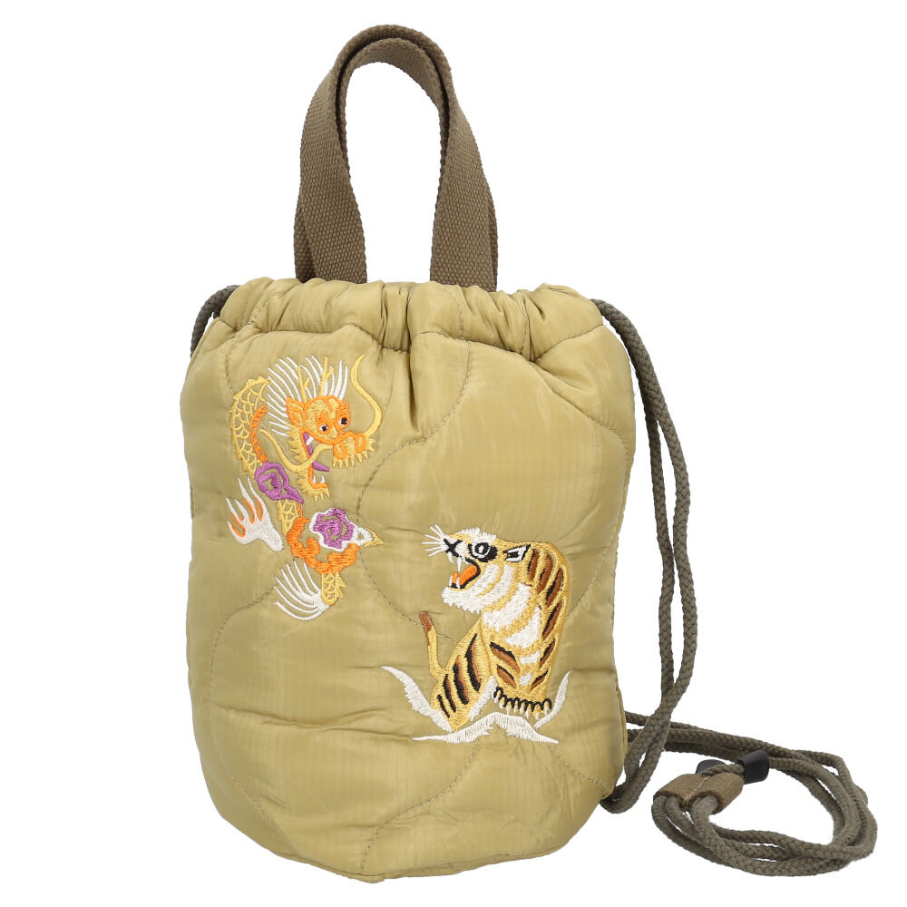 BACKYARD FAMILY「ナイロン キルティング バッグ 通販 ショルダーバッグ 小さめ ミニトートバッグ メンズ」|ショルダー・メッセンジャー|グリーン2