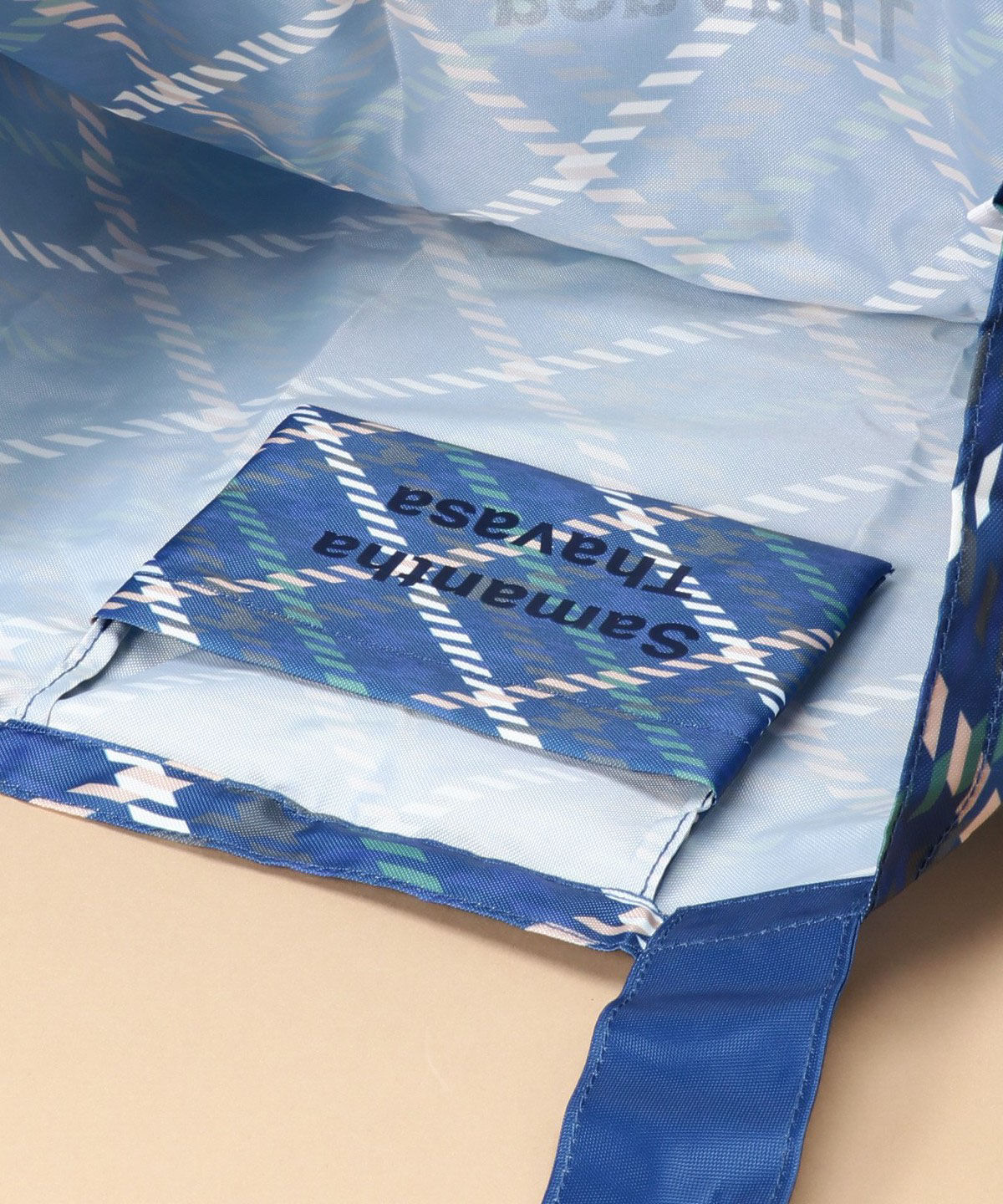 Samantha Thavasa「チェック柄エコバッグ 大サイズ」|その他|