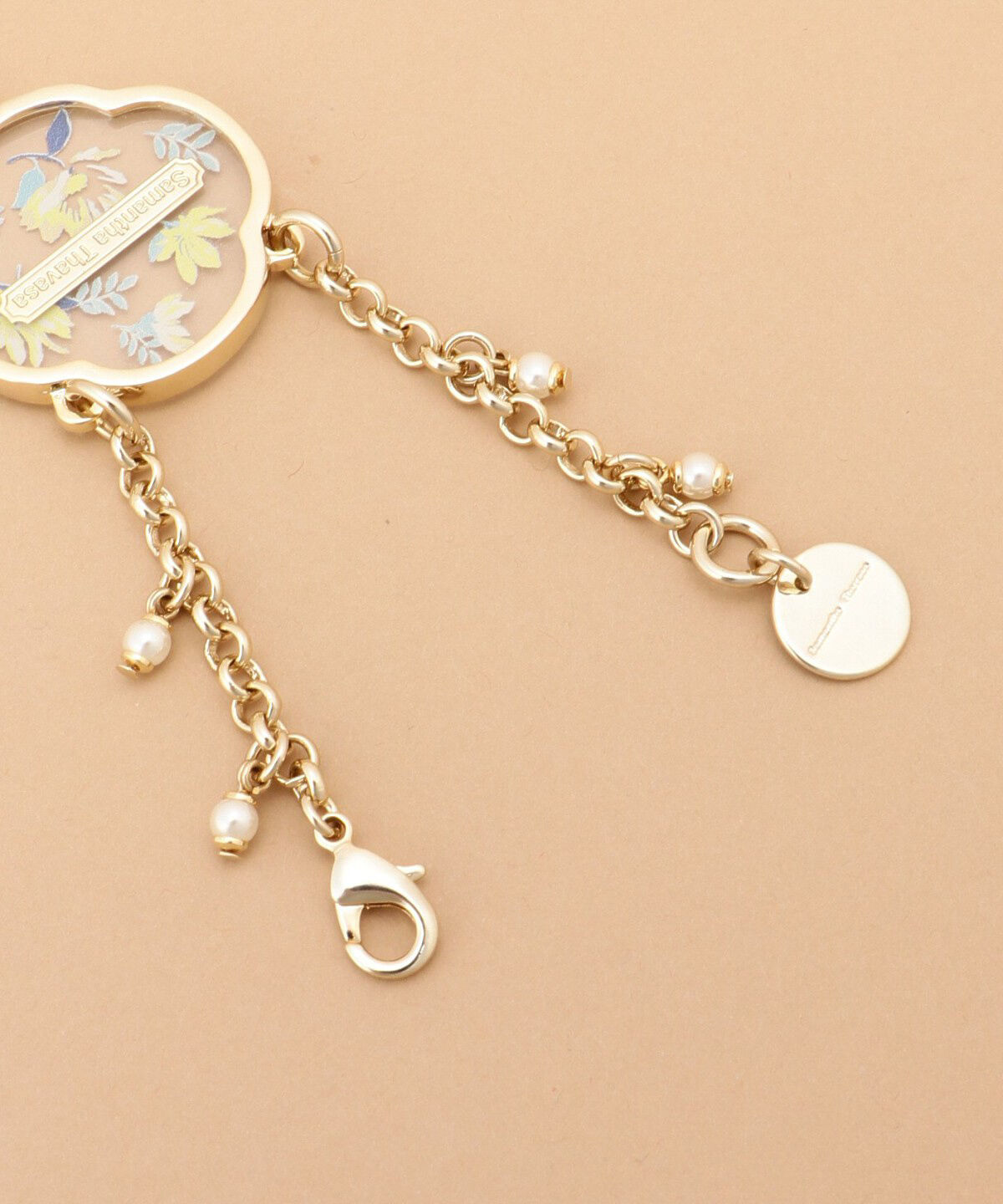 Samantha Thavasa「クリアフラワーバッグチャーム」|チャーム・キーホルダー|