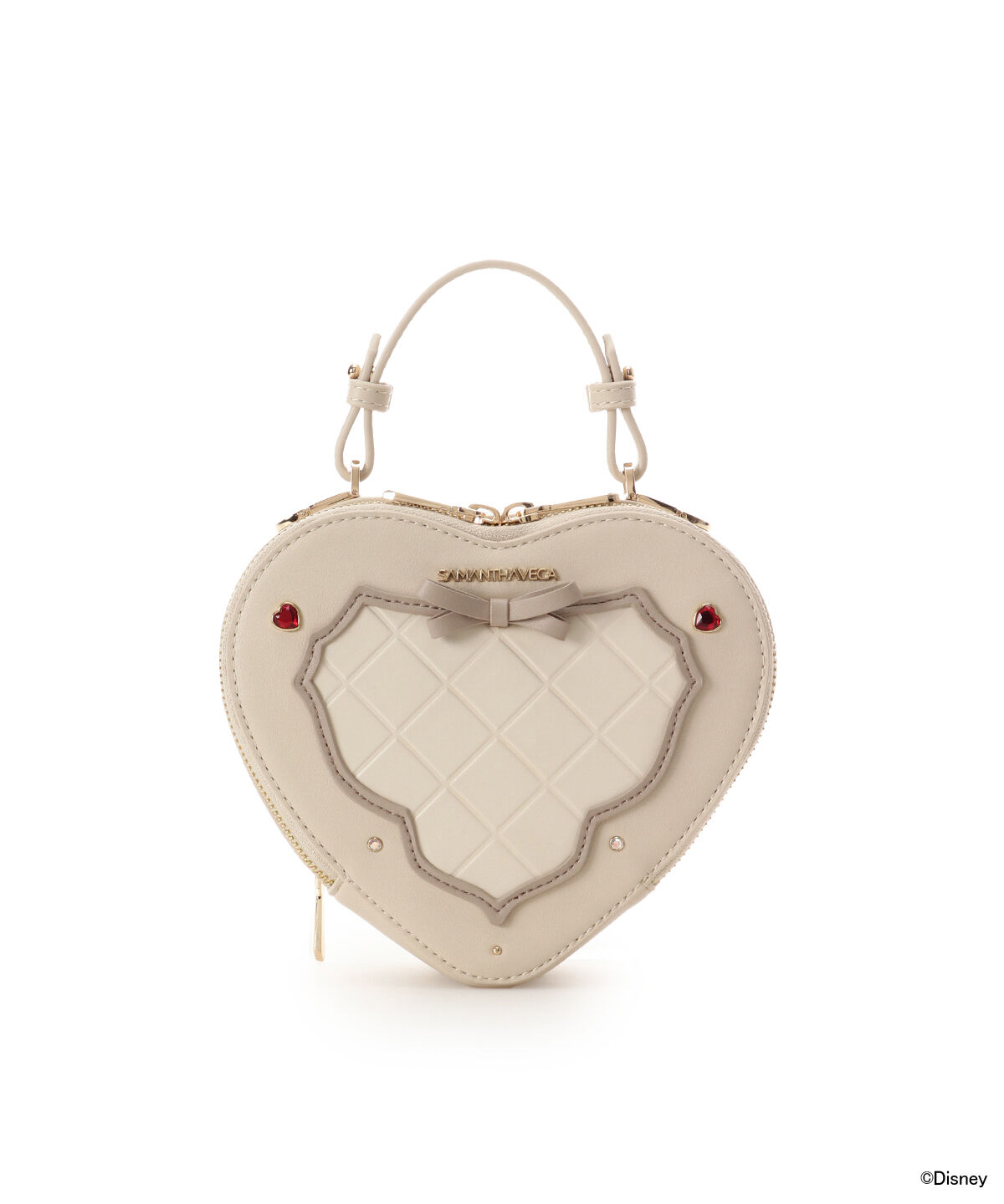 Samantha Vega「『美女と野獣』「ベル」コレクション　ハート型ショルダーバッグ」|ショルダー・メッセンジャー|ベージュ