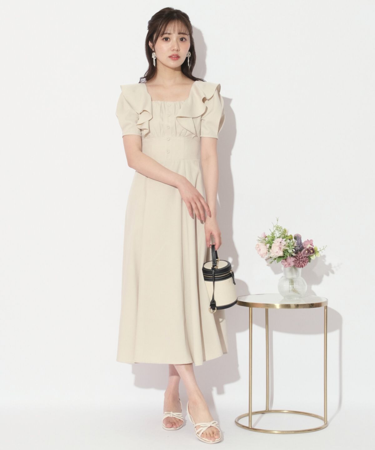 WILLSELECTION「バックリボンフリルワンピース」|ワンピース|