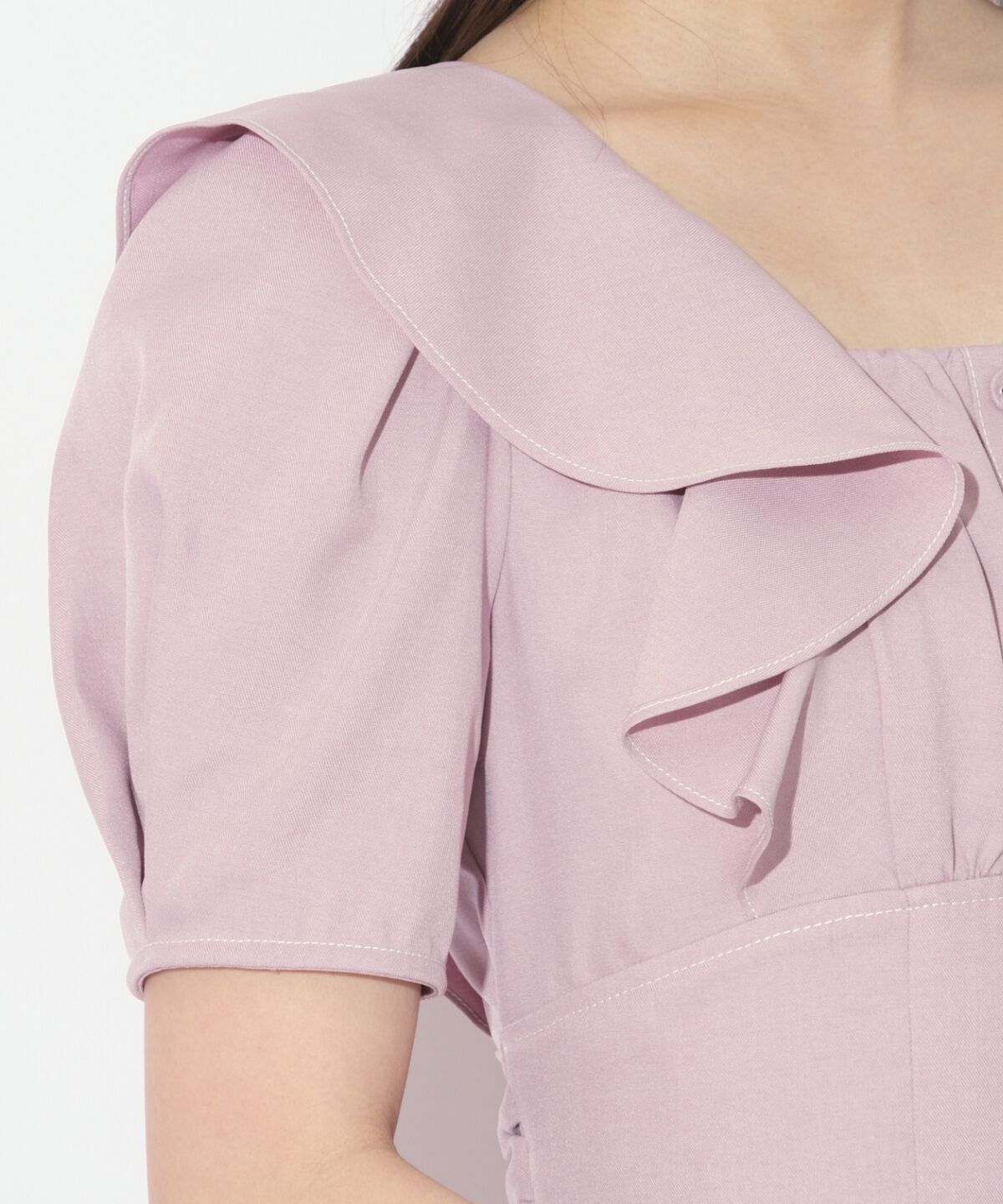 WILLSELECTION「バックリボンフリルワンピース」|ワンピース|