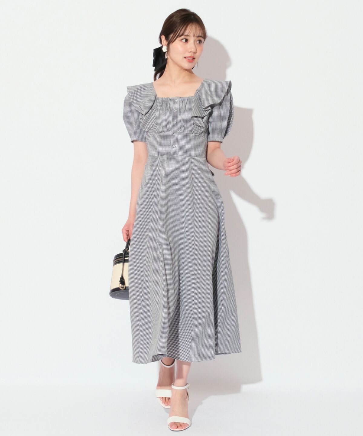 WILLSELECTION「バックリボンフリルワンピース」|ワンピース|