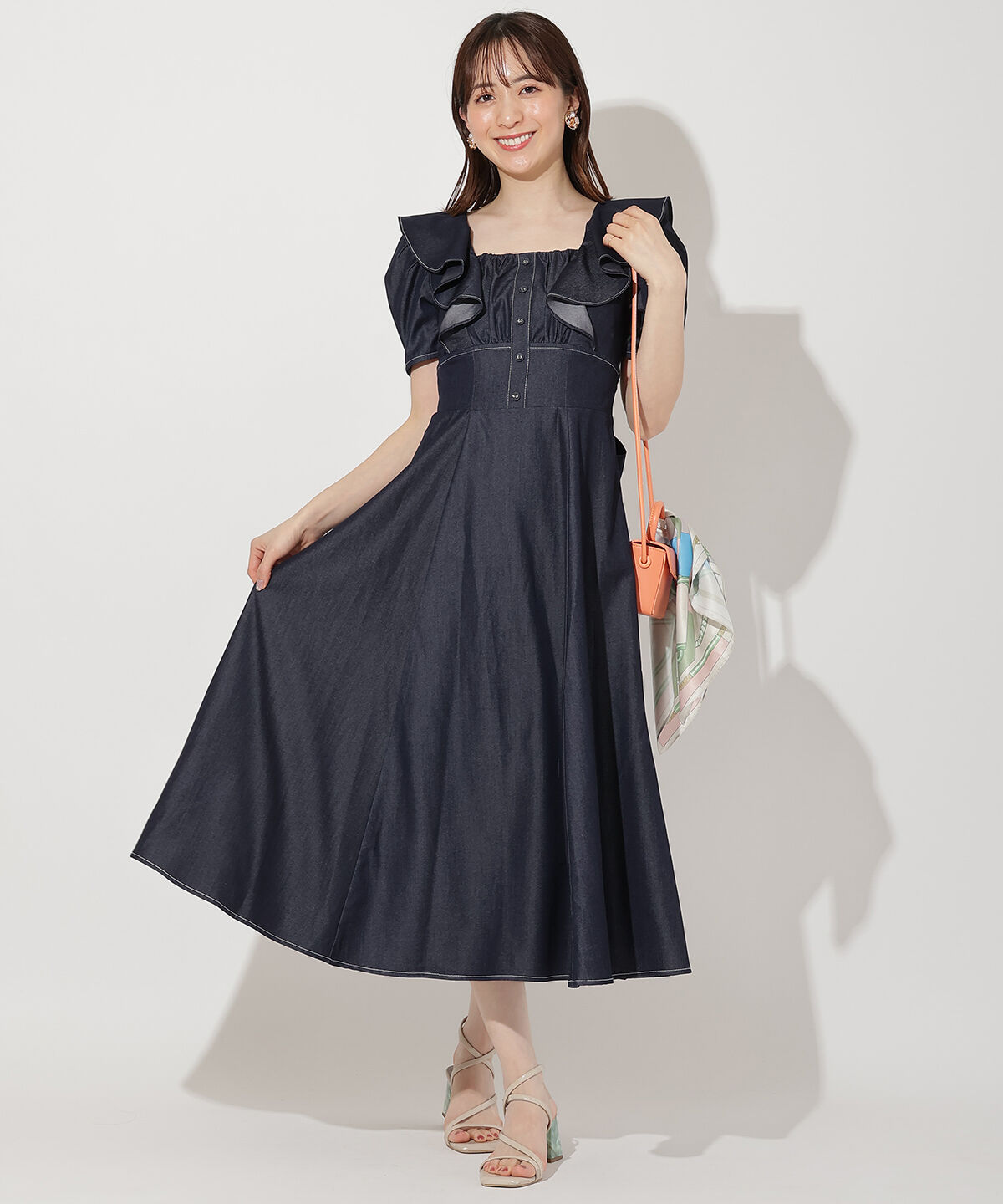 WILLSELECTION「バックリボンフリルワンピース」|ワンピース|