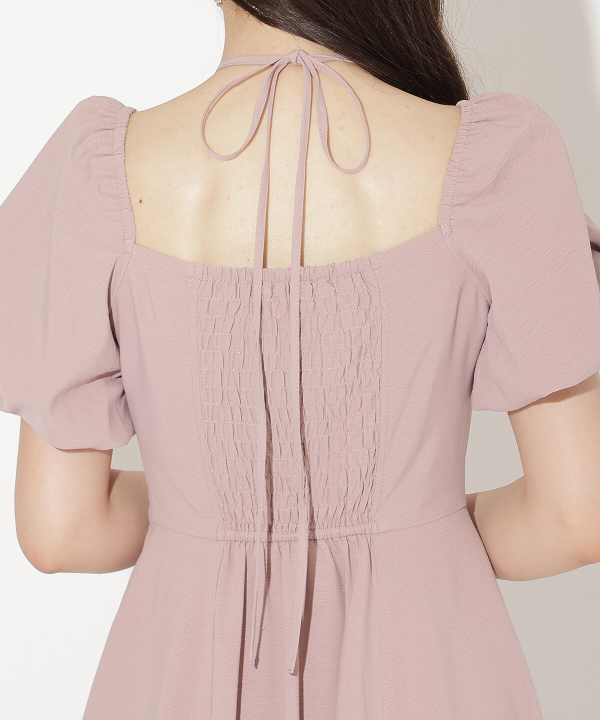 WILLSELECTION「クロスネックバルーンスリーブワンピース」|ワンピース|