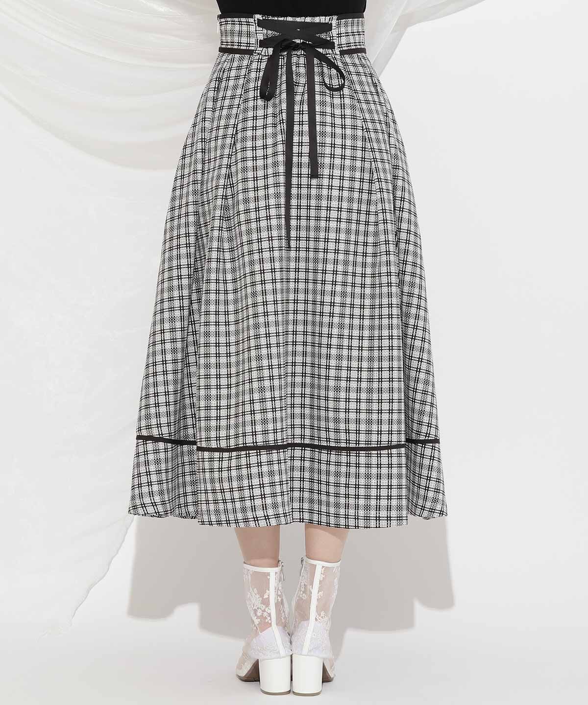 WILLSELECTION「パイピングデザインタックスカート」|フレア|