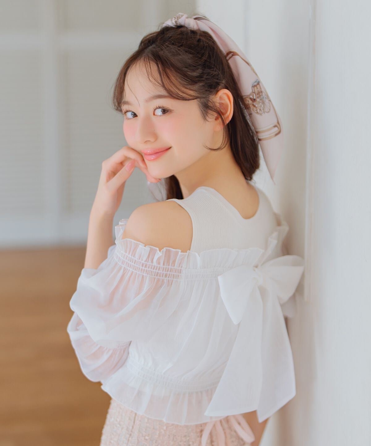 WILLSELECTION「レイヤード風オフショルニットプルオーバー」|ニット・セーター|