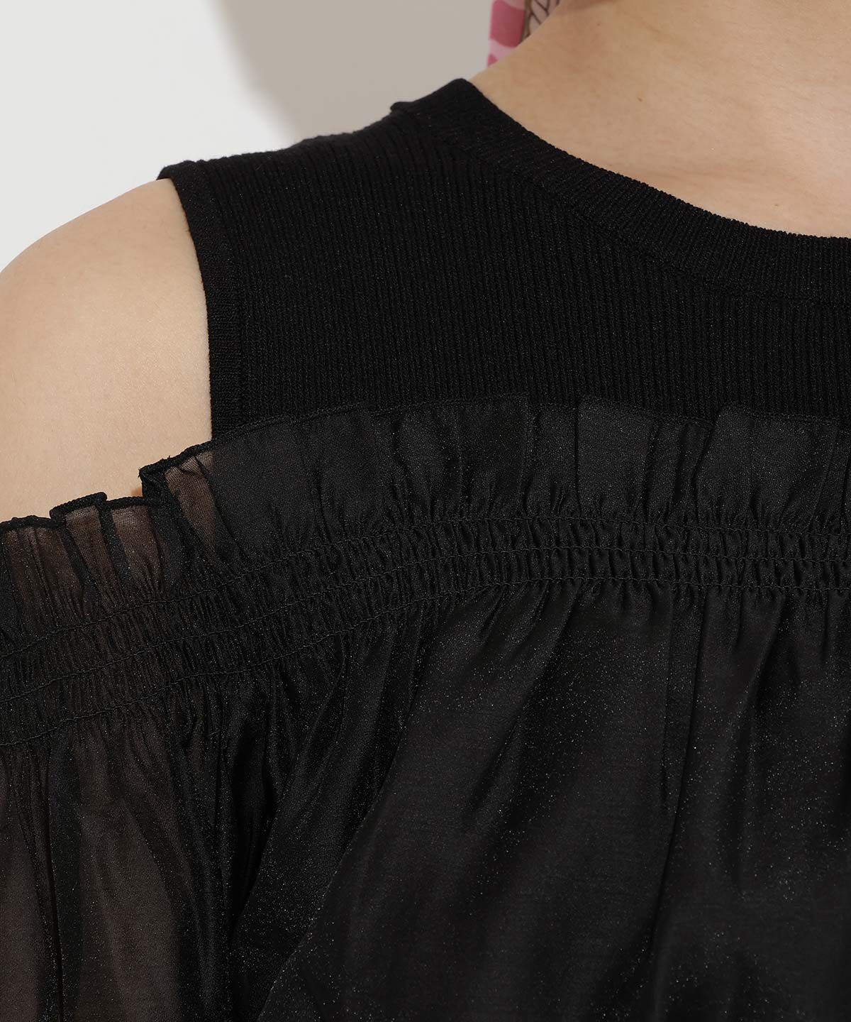 WILLSELECTION「レイヤード風オフショルニットプルオーバー」|ニット・セーター|