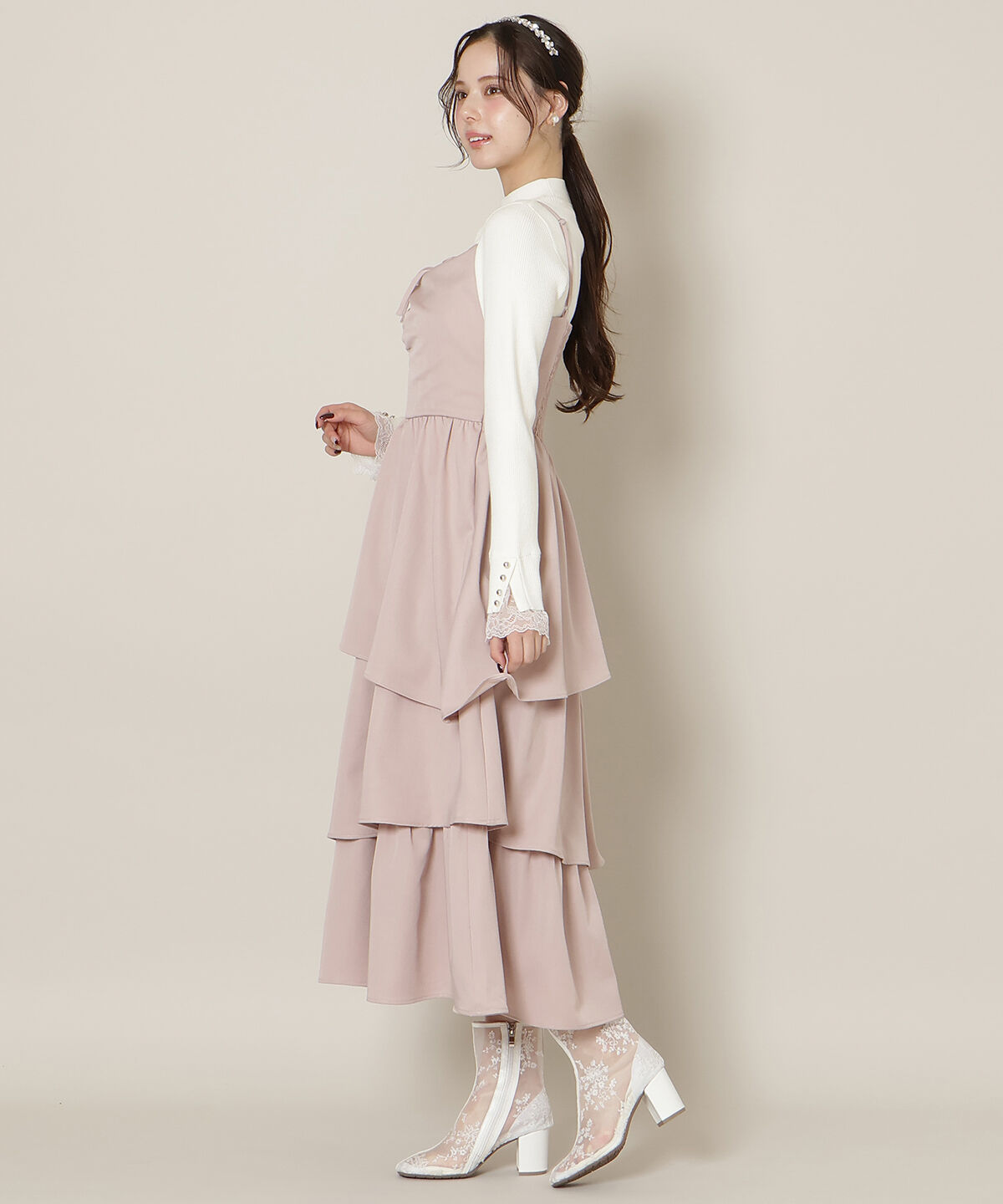 WILLSELECTION「ティアードキャミワンピース」|ワンピース|