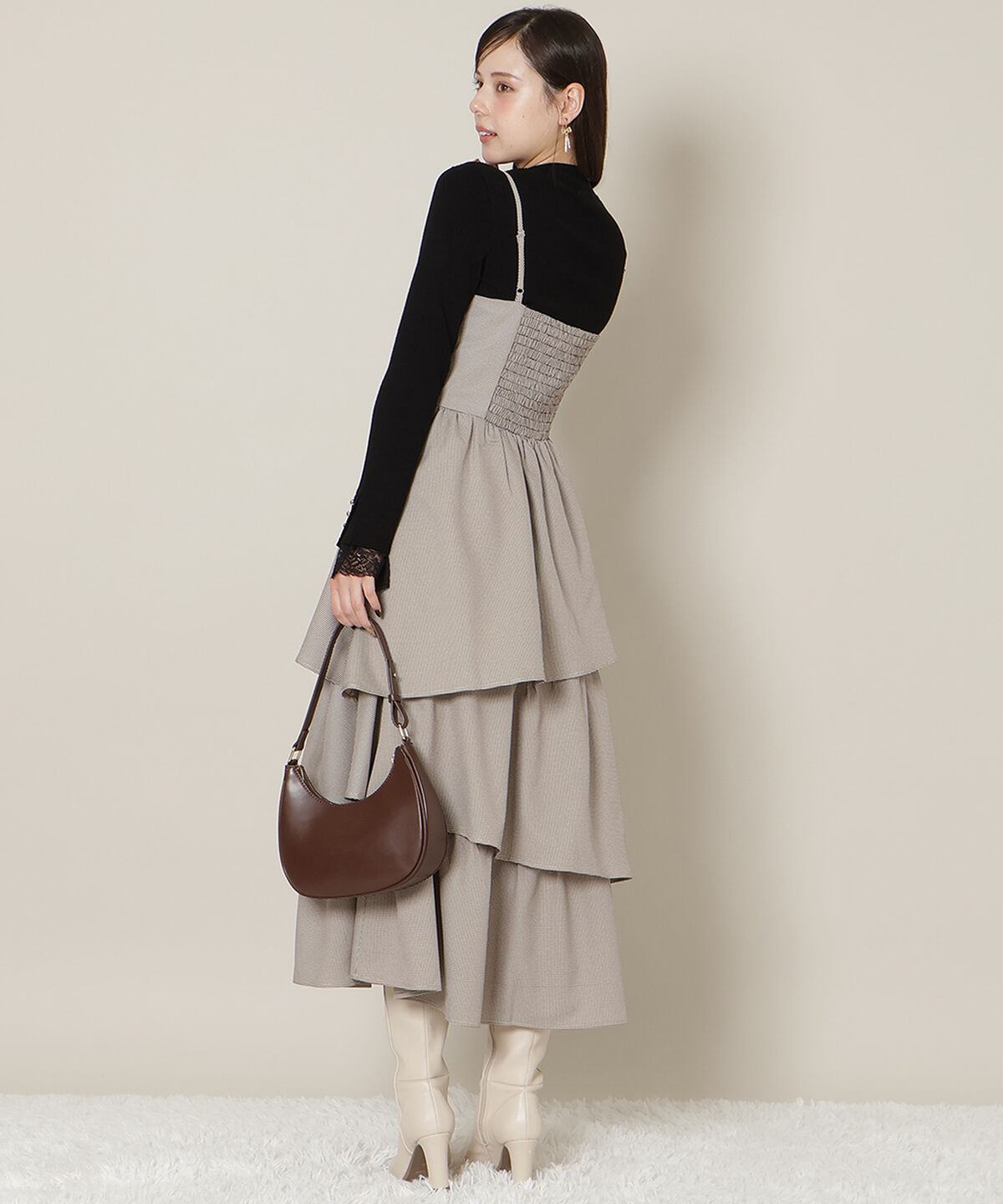 WILLSELECTION「ティアードキャミワンピース」|ワンピース|