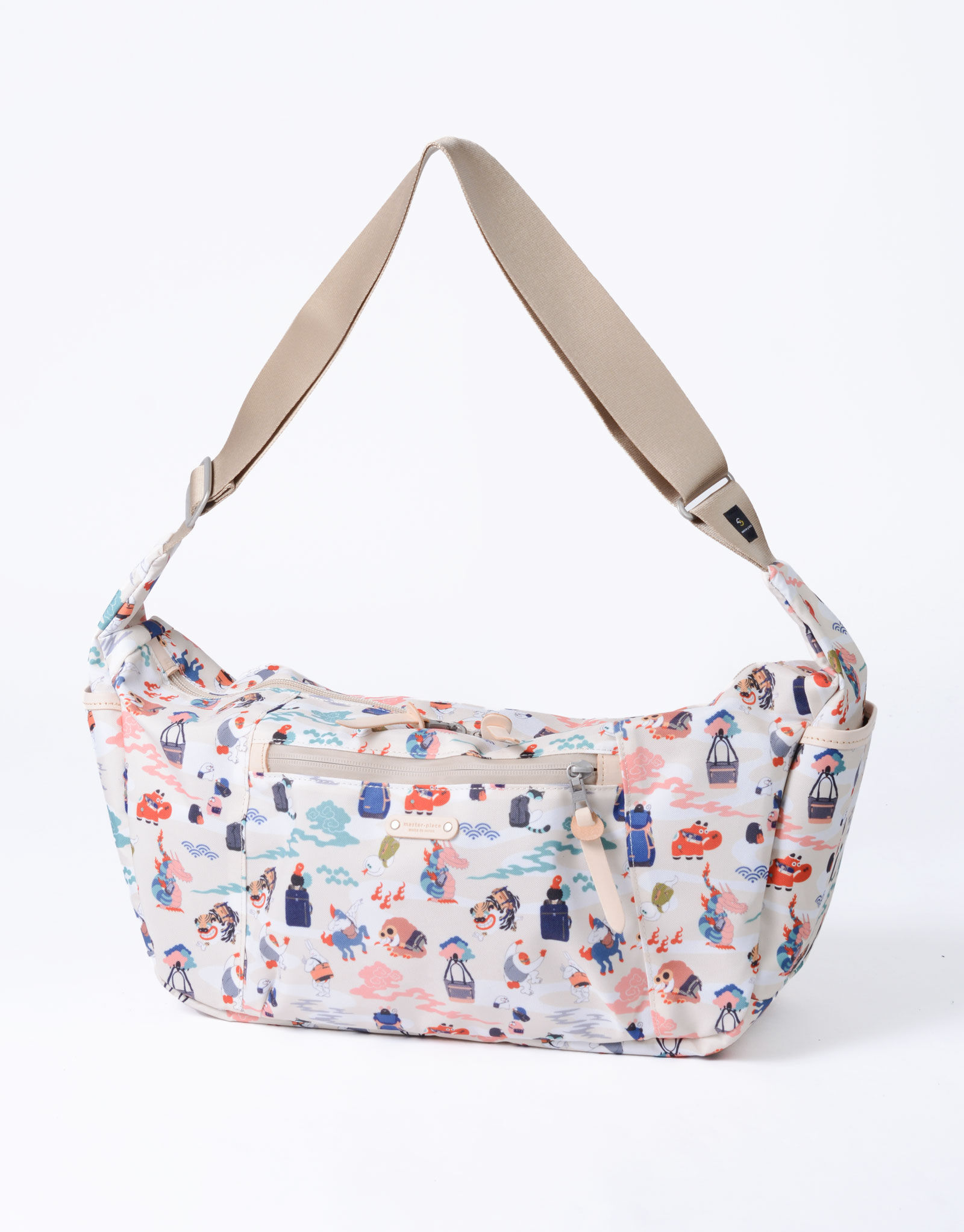 master-piece「ムネアツシ &times; master-piece ショルダーバッグ」|ショルダー・メッセンジャー|ベージュ