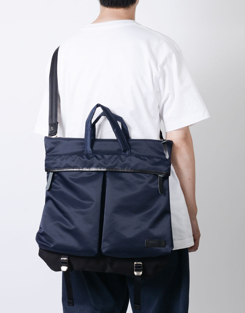 master-piece「Lightning」|ショルダー・メッセンジャー|ネイビー