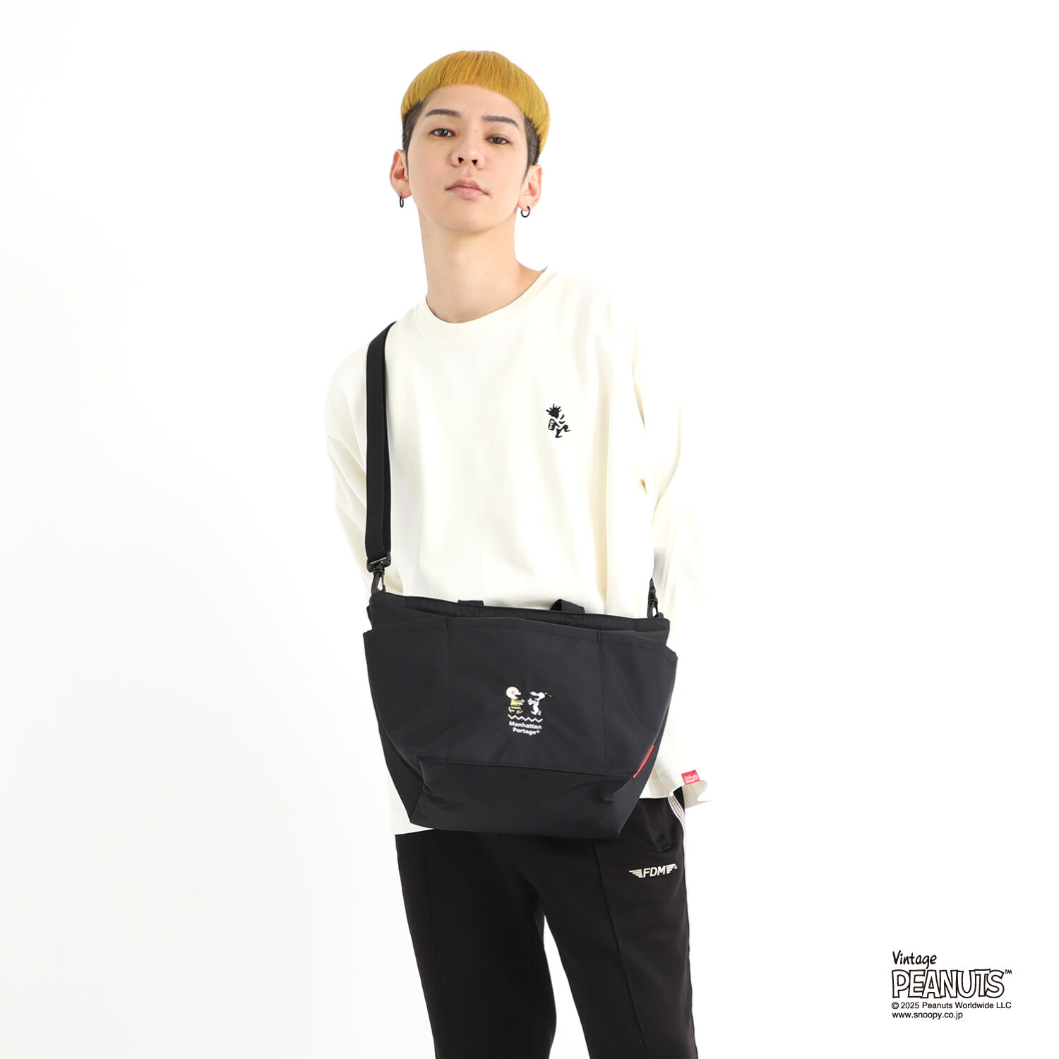 Manhattan Portage「WHITESTONE TOTE BAG FLIGHT NYLON BACKING PEANUTS 25」|ショルダー・メッセンジャー|