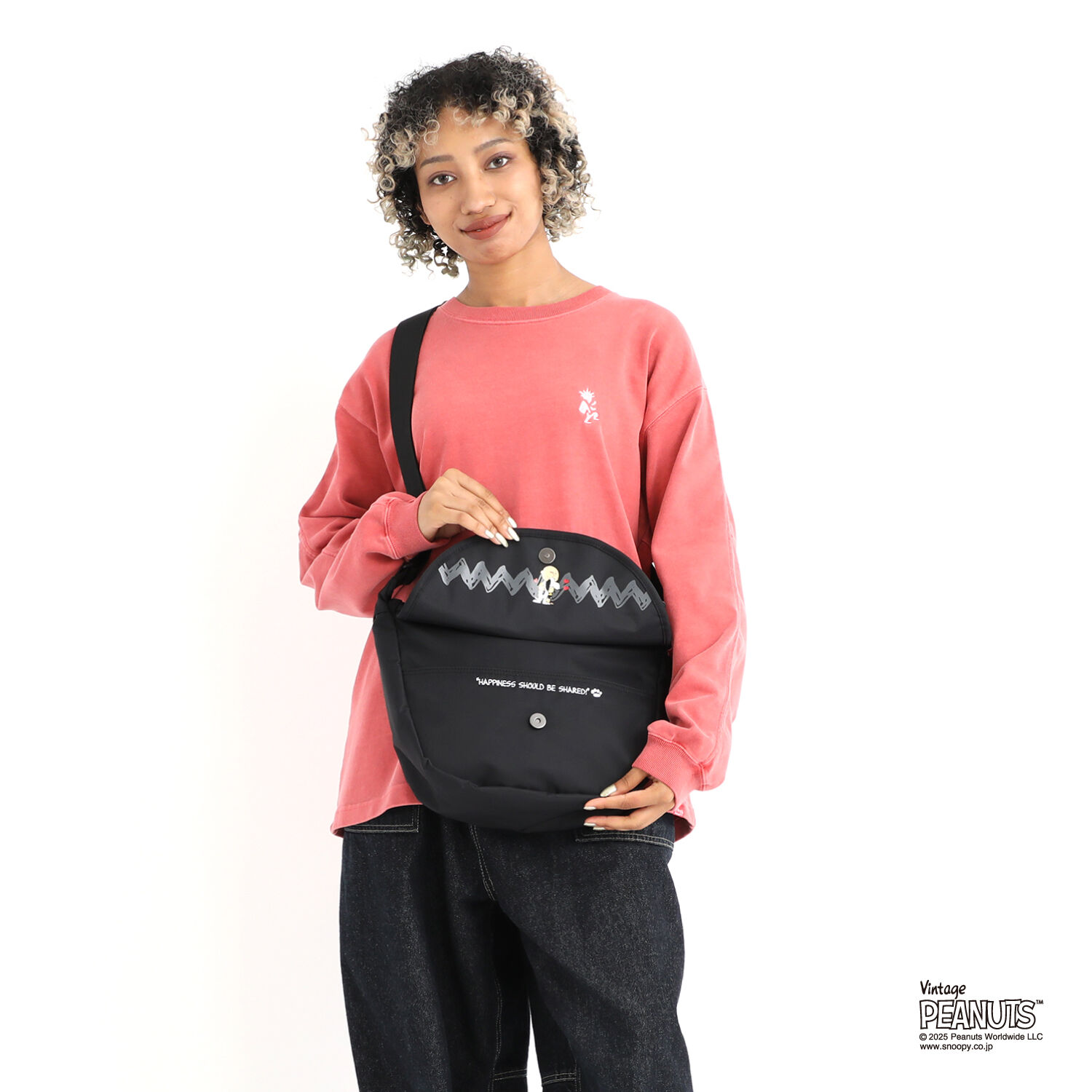 Manhattan Portage「DUET SHOULDER BAG FZP MGNT FLIGHT NYLON BACKING PEANUTS 25」|ショルダー・メッセンジャー|