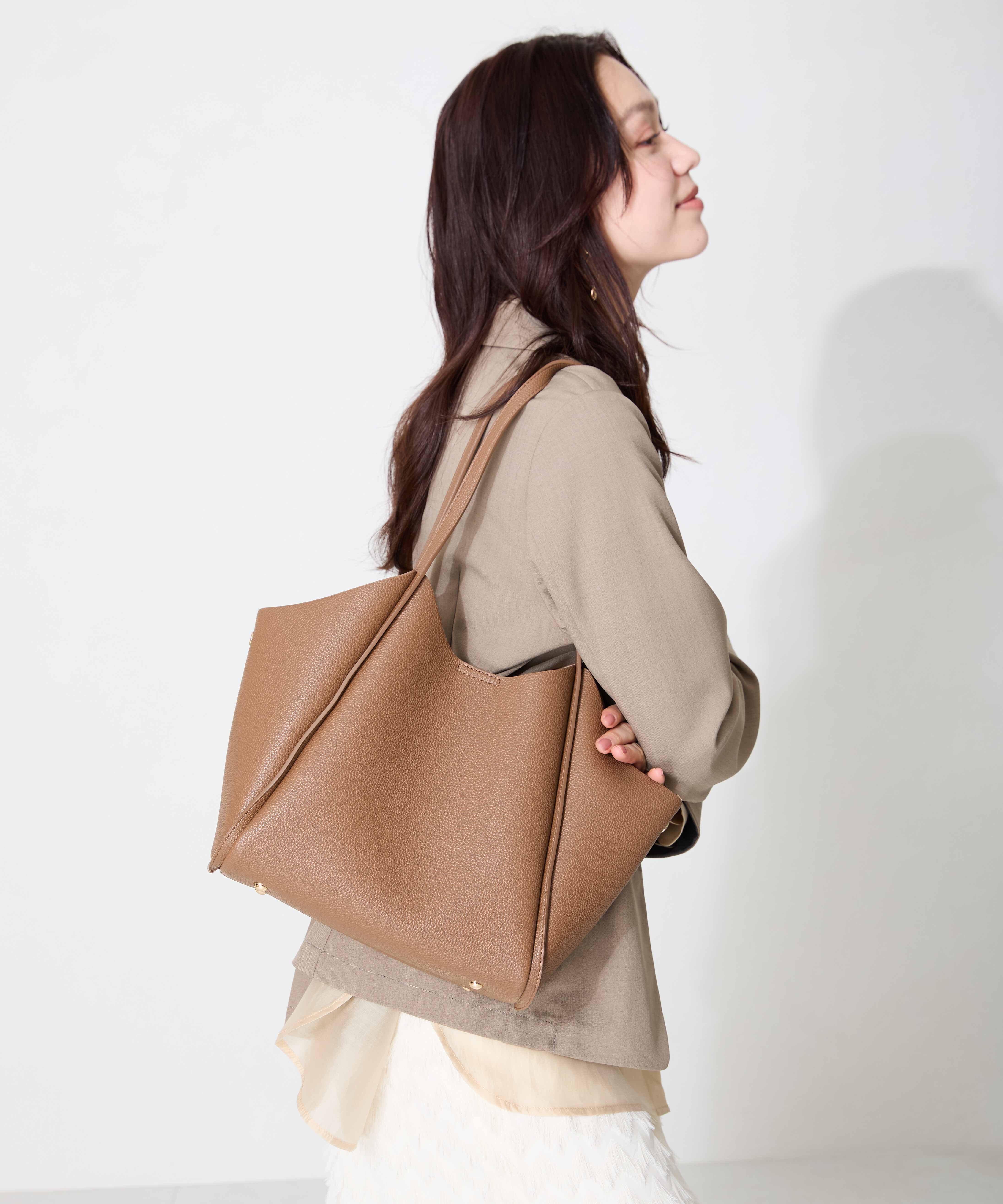 ORiental TRaffic「 インバッグ付き トートバッグ /BA-256 オフィス 大容量」|ショルダー・メッセンジャー|