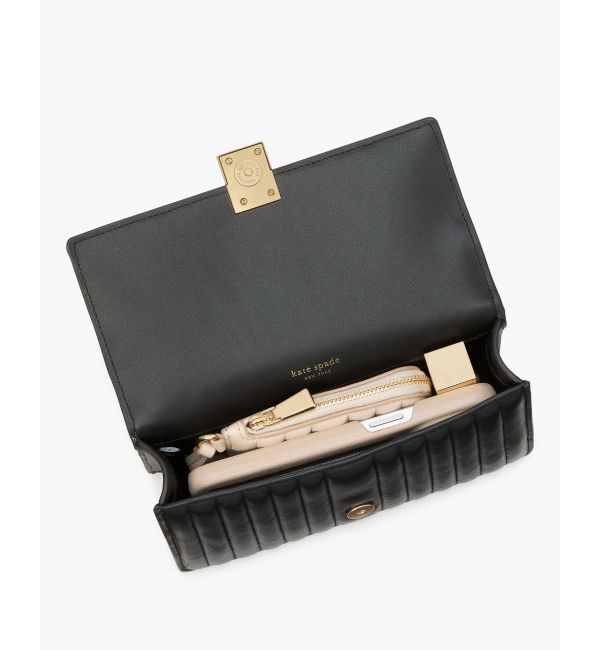 kate spade new york「デコ キルテッド ミニ フラップ チェーン クロスボディ」|ショルダー・メッセンジャー|