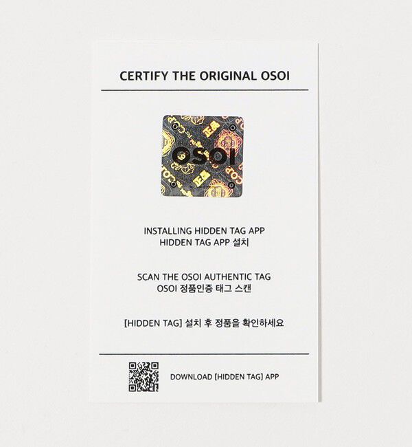 OSOI「＜OSOI＞SHOULDER BROCLE バッグ」|ショルダー・メッセンジャー|