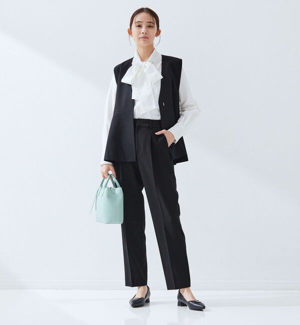 UNITED ARROWS green label relaxing「［size SHORT/TALLあり］パウドレ テーパード パンツ ウォッシャブル ストレッチ」|スラックス|