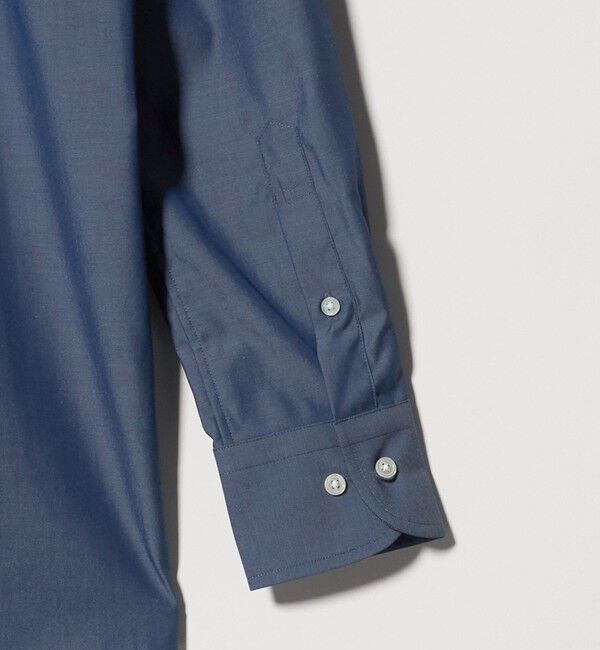 UNITED ARROWS green label relaxing「コットン シャンブレー ワイドカラー ドレスシャツ -イージーアイロン-」|シャツ・ブラウス|