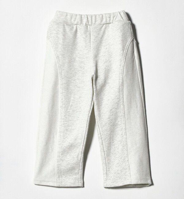 UNITED ARROWS green label relaxing「裏毛 切り替え ワイドパンツ / キッズ  100cm-160cm」|チノ|LT.GRAY