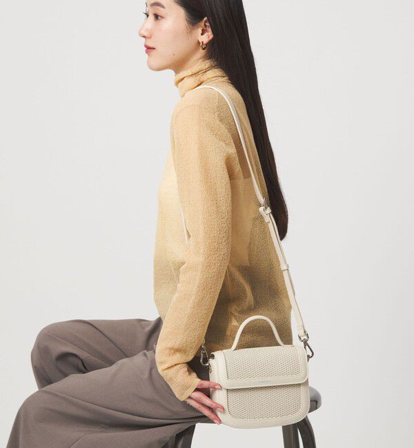 UNITED ARROWS green label relaxing「【別注】＜SINBONO＞メッシュフラップ ミニバッグ」|ショルダー・メッセンジャー|