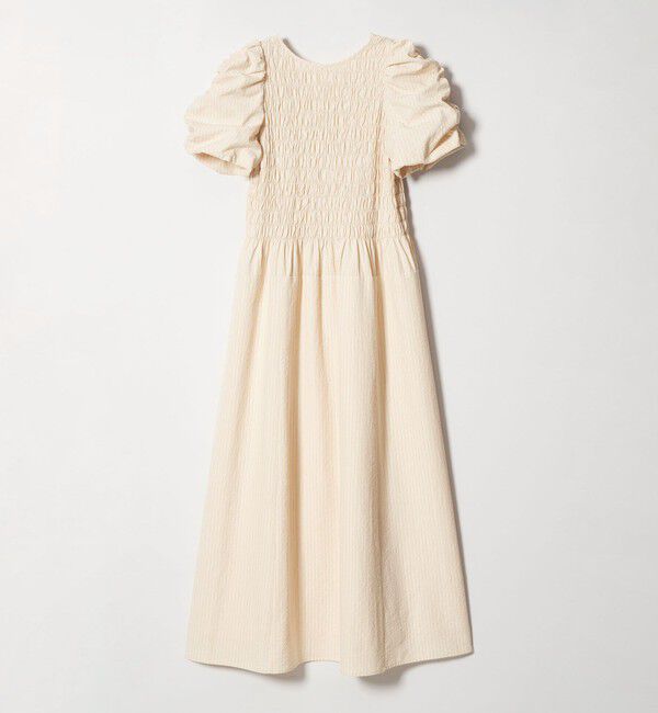 EMMEL REFINES「＜EMMEL REFINES＞EM ストライプ シャーリング フレア ワンピース」|ワンピース|