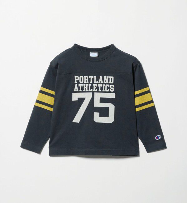 UNITED ARROWS green label relaxing「＜Champion＞ロングスリーブフットボール Tシャツ 110cm-130cm」|Tシャツ・カットソー|DK.GRAY