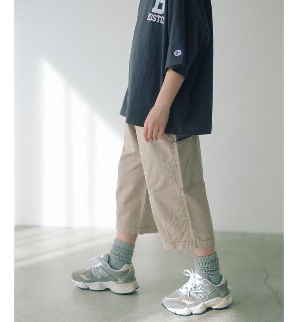 UNITED ARROWS green label relaxing「ツイル クロップド ペインター パンツ / キッズ  100cm-160cm」|チノ|