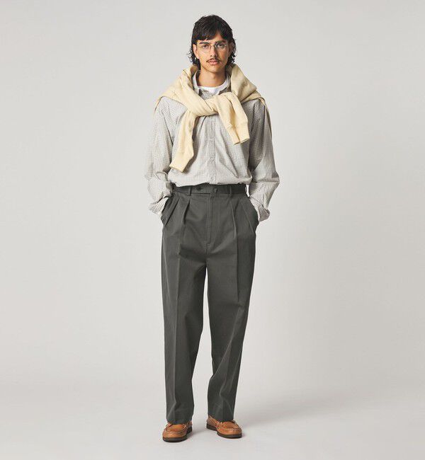 STEVEN ALAN「＜Steven Alan＞ ウエポン ニドム イン ツープリーツ ドレス トラウザーズ」|スラックス|