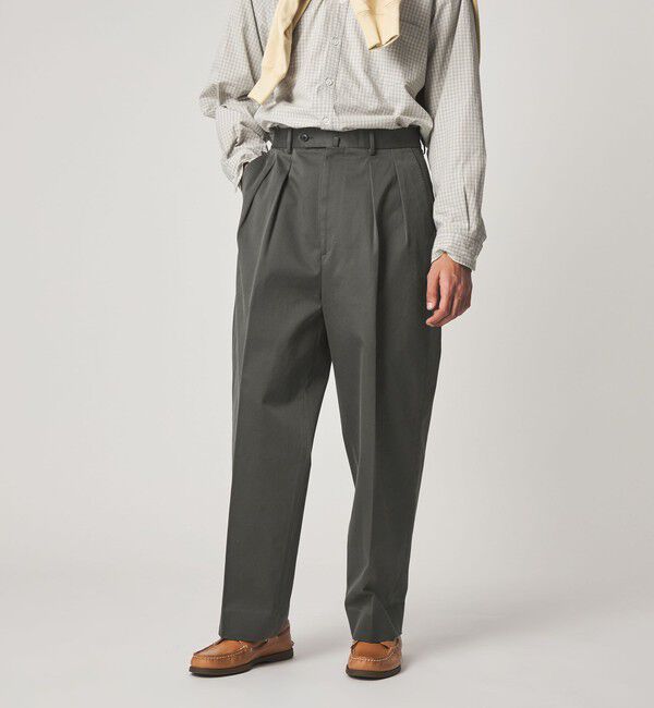 STEVEN ALAN「＜Steven Alan＞ ウエポン ニドム イン ツープリーツ ドレス トラウザーズ」|スラックス|