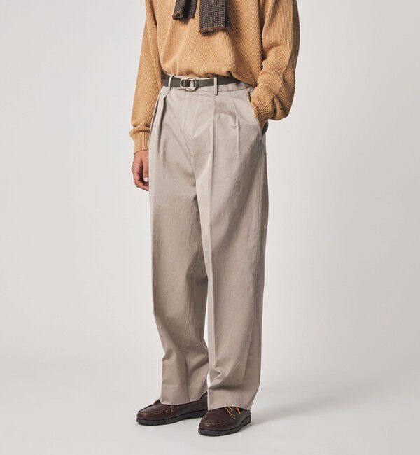 STEVEN ALAN「＜Steven Alan＞ ウエポン ニドム イン ツープリーツ ドレス トラウザーズ」|スラックス|