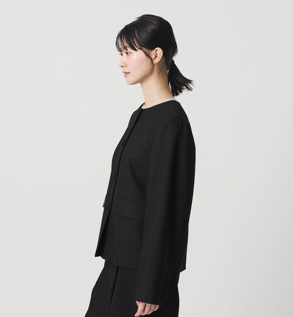 BEAUTY&YOUTH UNITED ARROWS「ツイードライク ノーカラージャケット」|ノーカラージャケット|